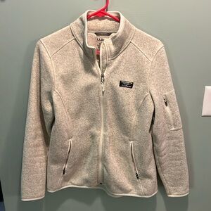 LL BEAN SWEATER FLEECE FULL ZIP. Oatmeal MP